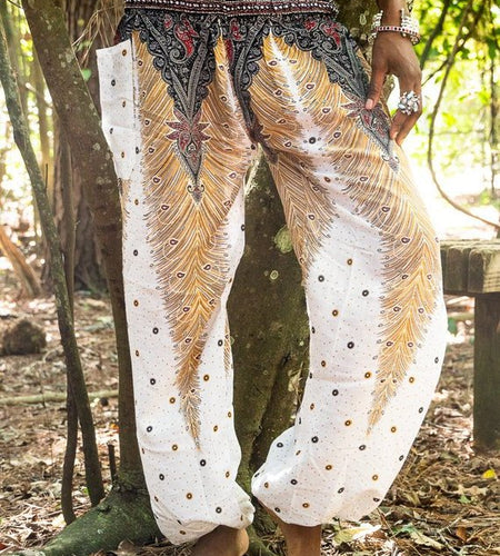 WHITE PEACOCK Women Boho Pants Hippie Pants Yoga